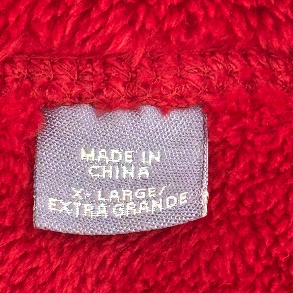 Laura Scott Womens Fleece Vest Full Zip Pockets Sleeveless Red Womens XL NEW - Picture 5 of 13